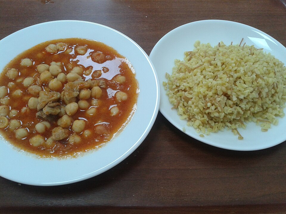 Agneau mijoté à la marocaine aux pois chiches