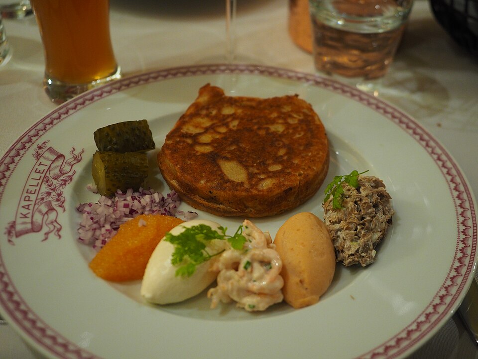 Blinis et saumon fumé