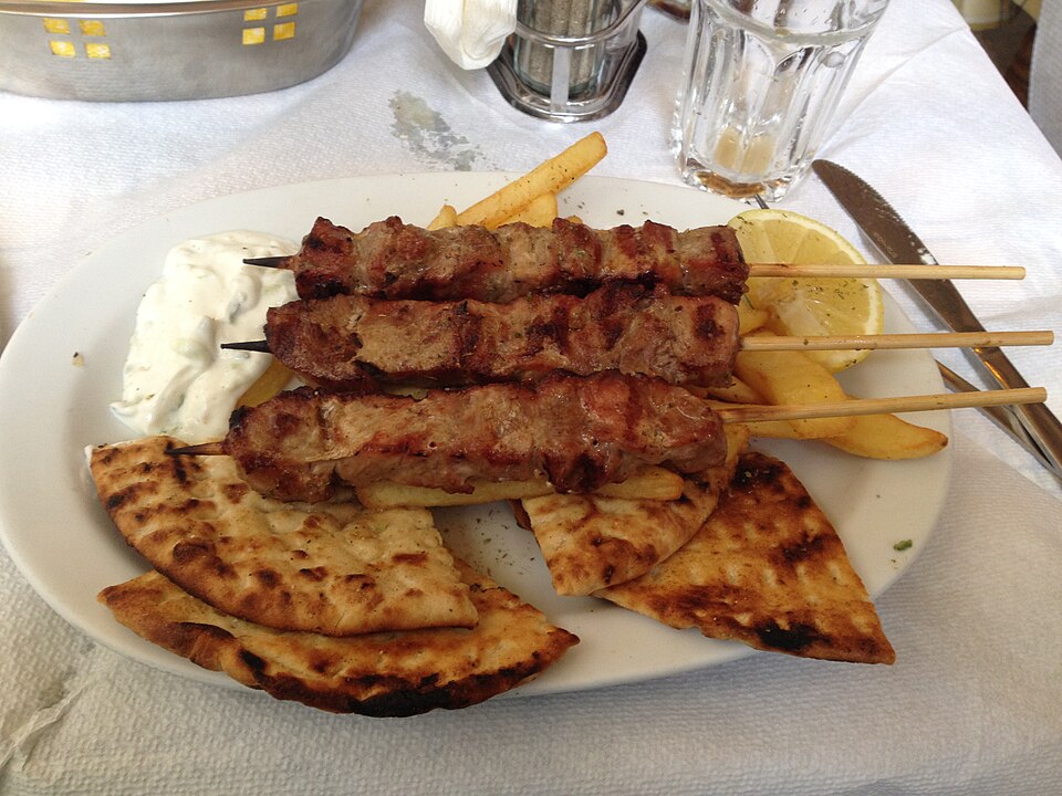 Brochettes d'agneau façon souvlaki grec