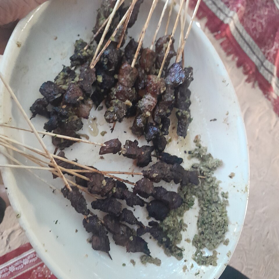 Brochettes de bœuf au poivre noir