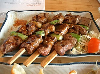 Brochettes de bœuf teriyaki