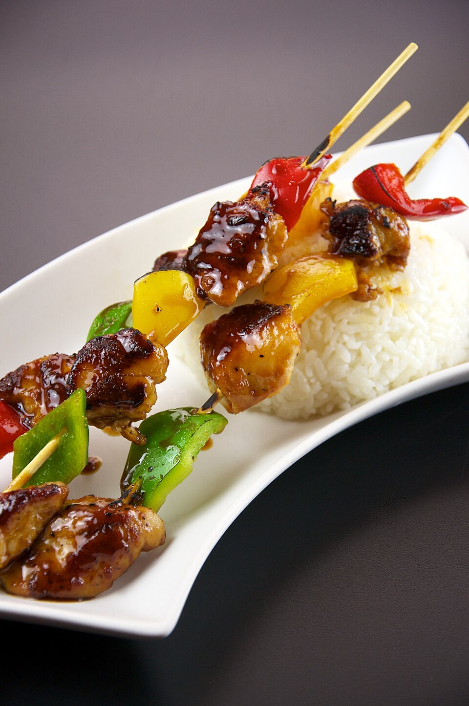 Brochettes de dinde teriyaki