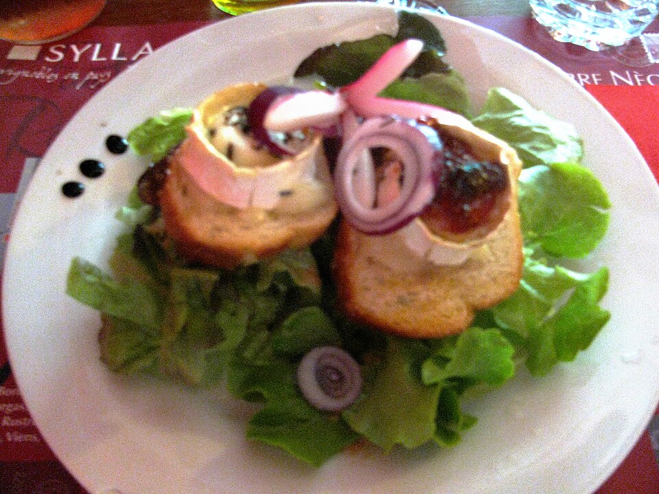 Bruschetta au chèvre et miel