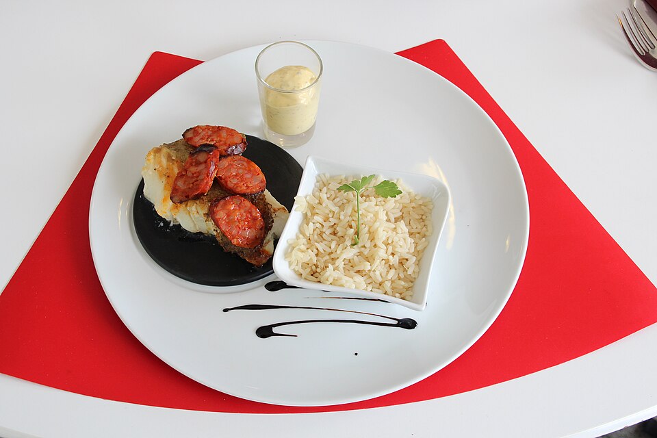 Cabillaud croustillant au chorizo