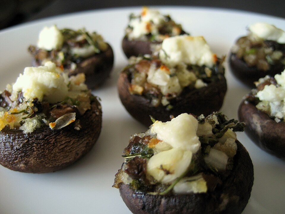 Champignons farcis au fromage de chèvre