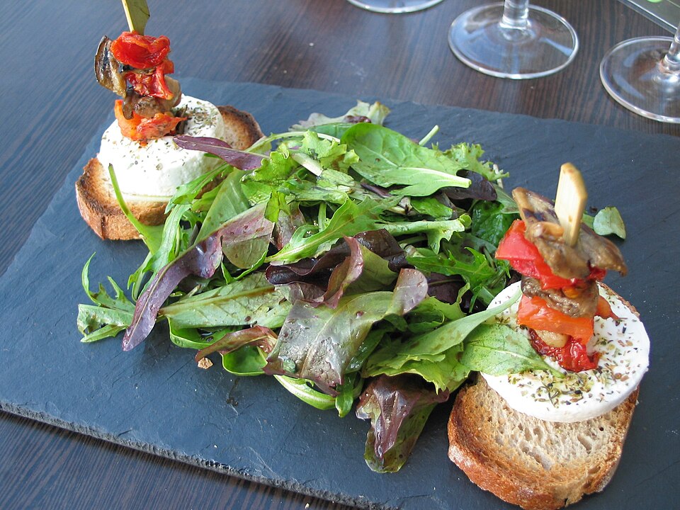 Chèvre chaud sur toast et miel