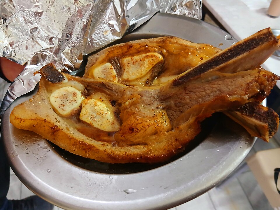 Côte de veau grillée aux herbes