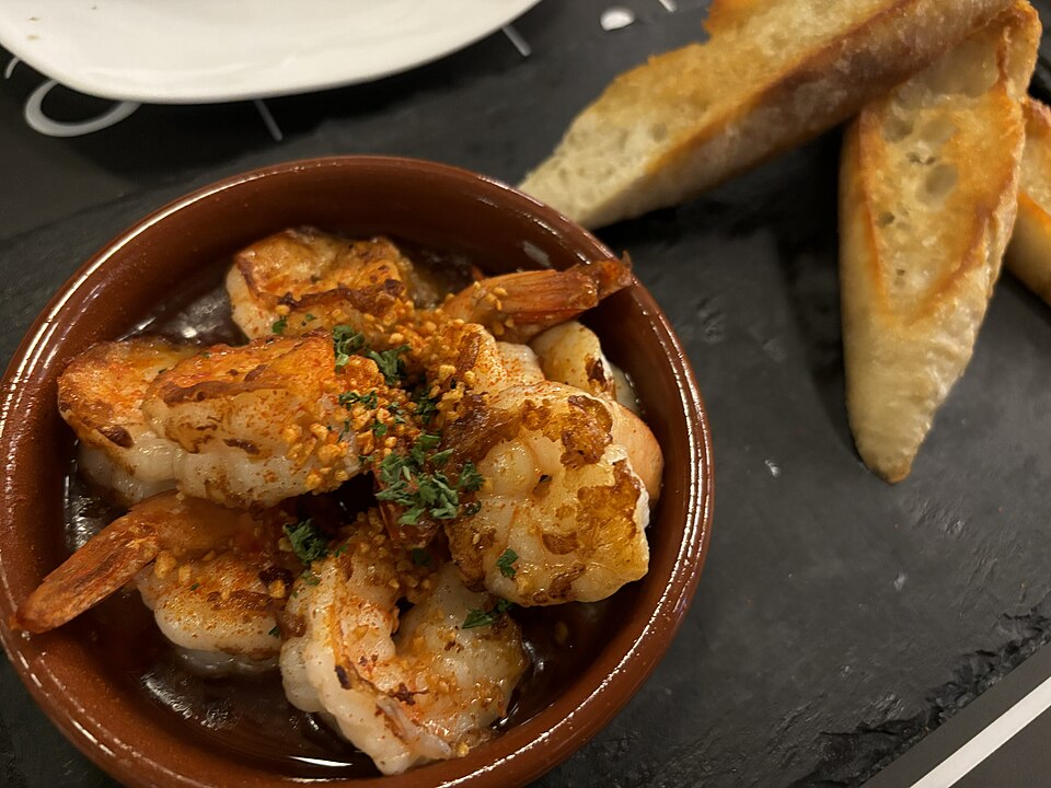 Crevettes sautées à l'ail