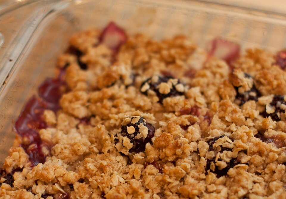 Crumble aux poires et amandes