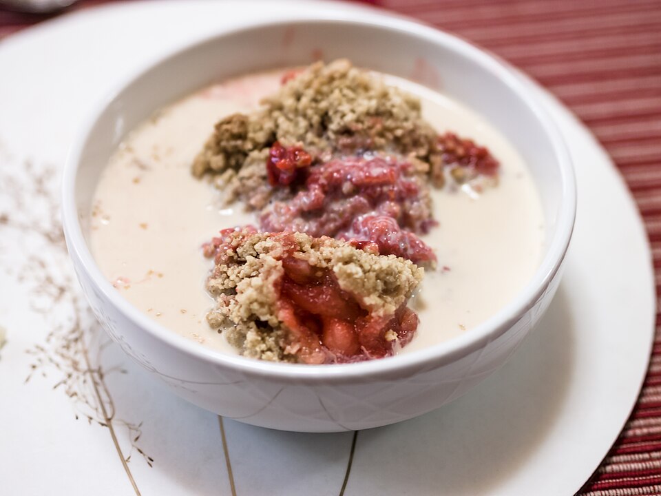 Crumble aux poires et amandes