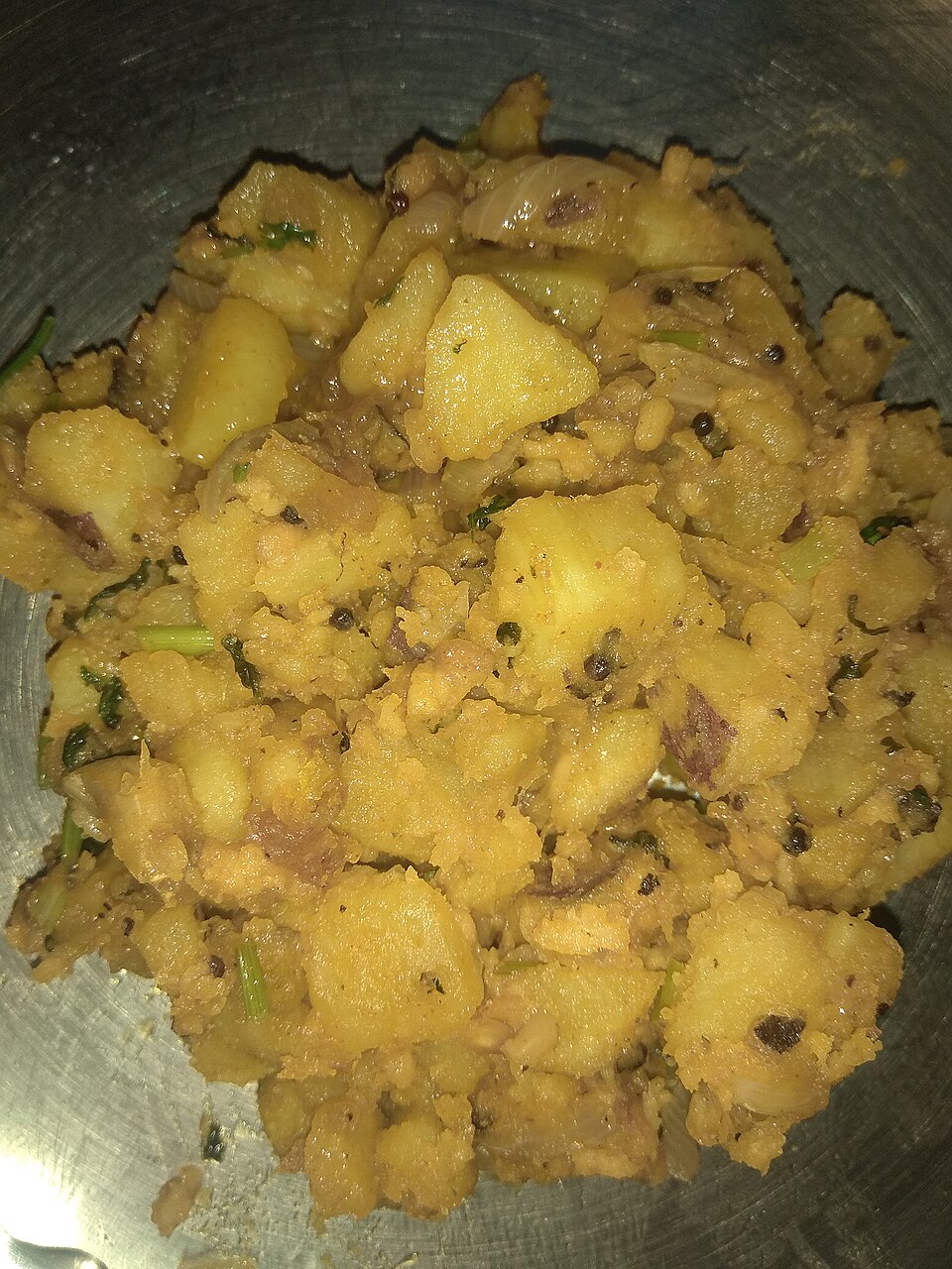 Curry de patates douces et épinards