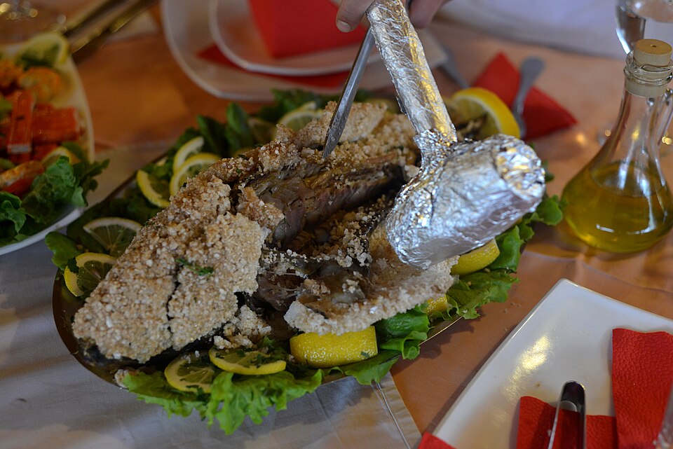 Dorade en croûte de sel