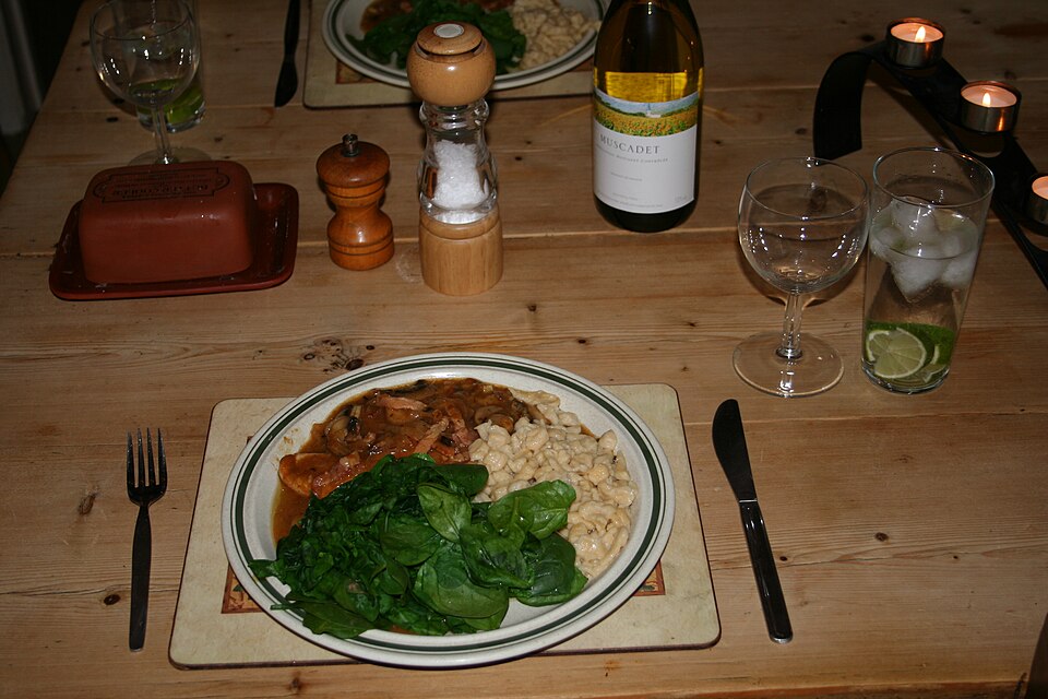 Escalopes de dinde à la crème de champignons