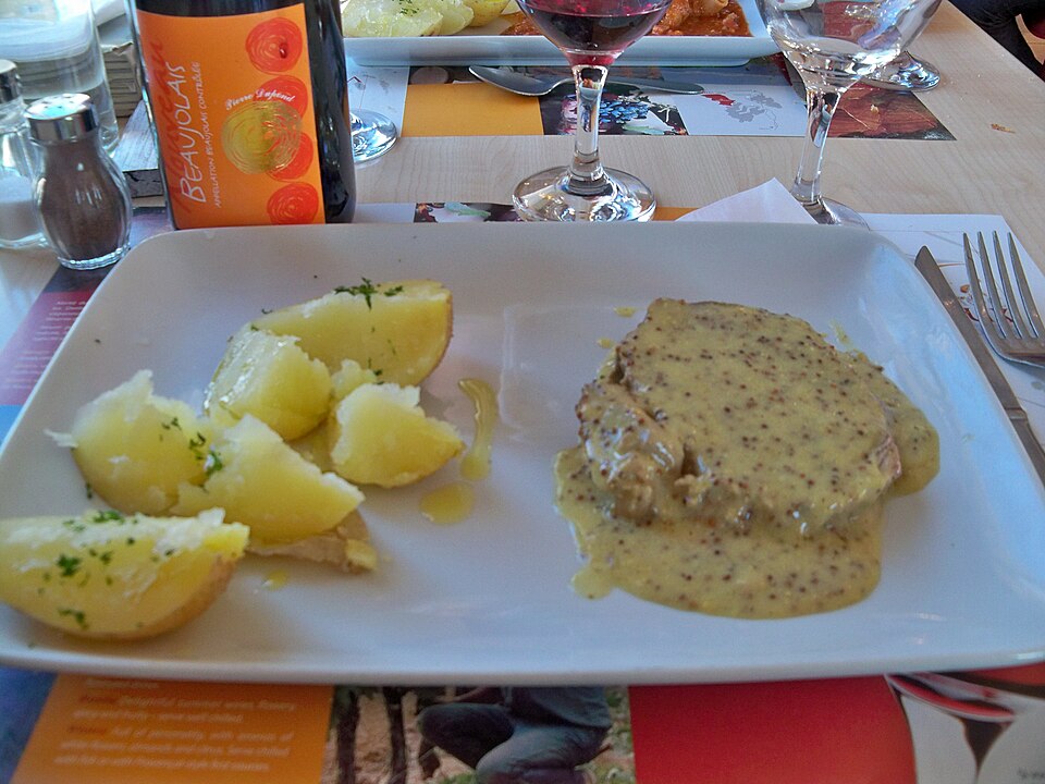 Escalopes de porc à la moutarde