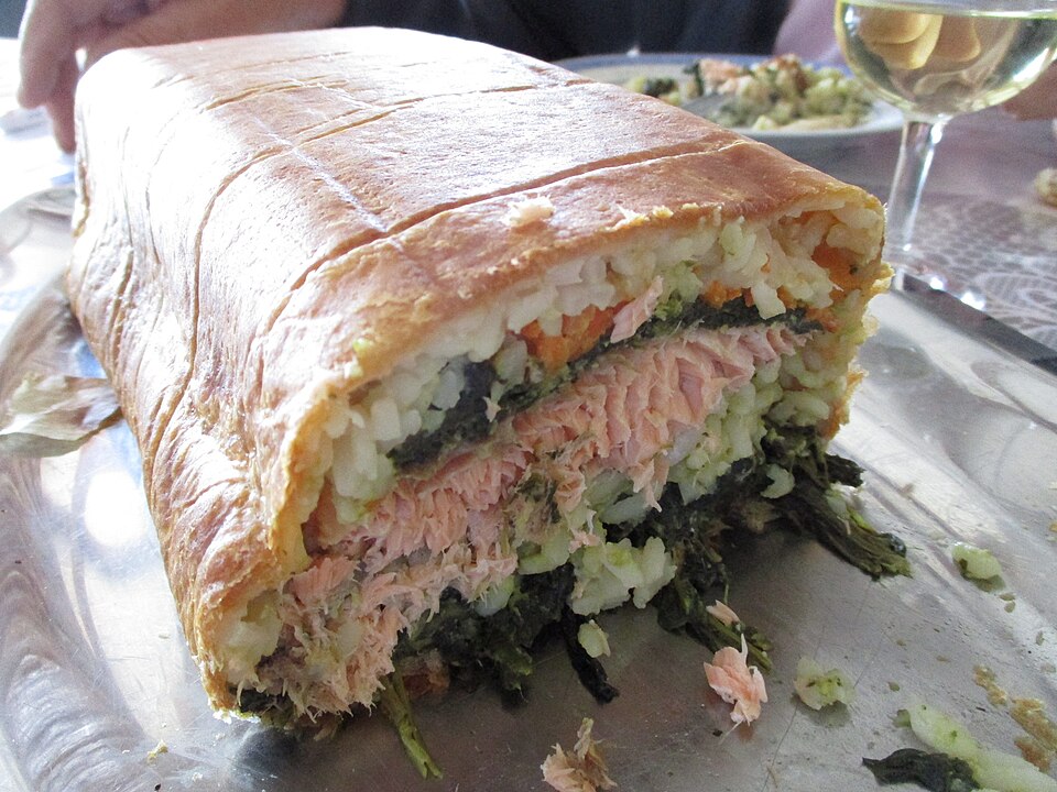 Feuilletés au saumon et épinards