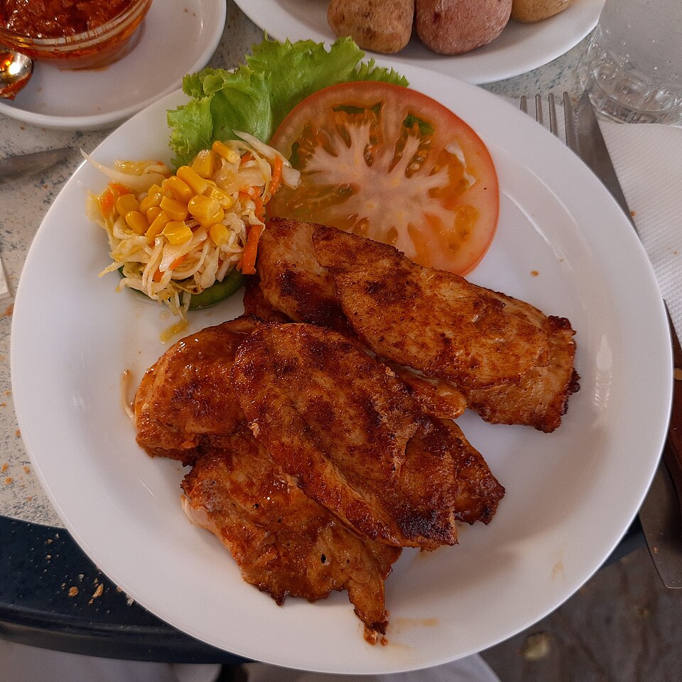 Filet de poulet grillé au paprika fumé