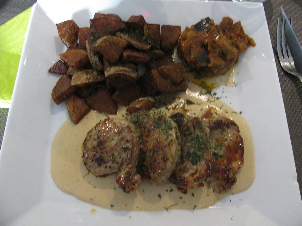 Filet mignon de porc grillé au thym