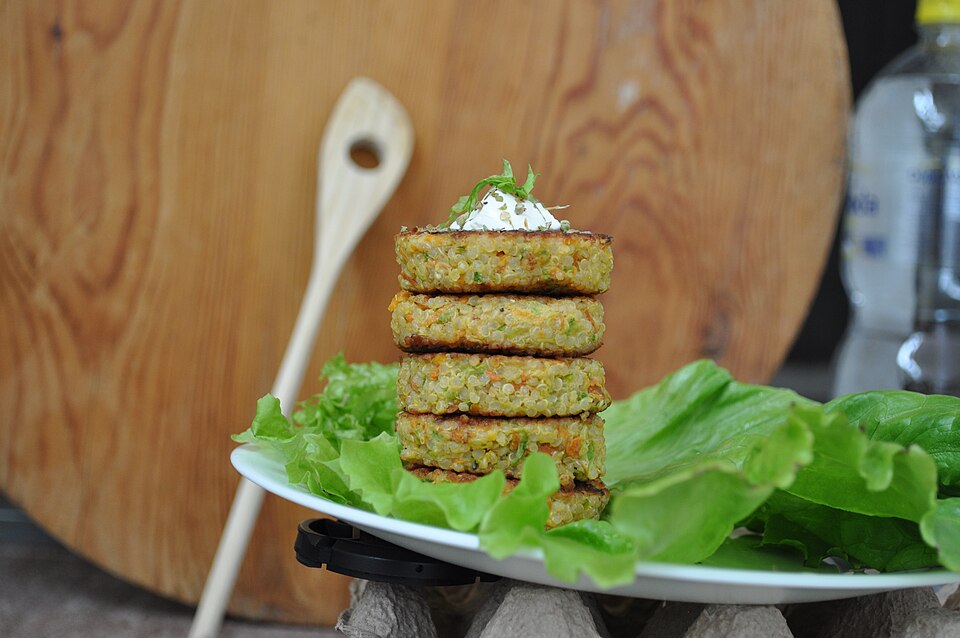 Galettes de quinoa aux légumes