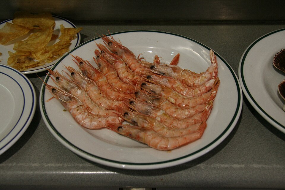 Gambas à la plancha et ail