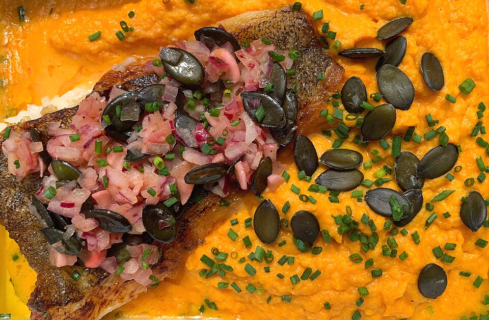 Lieu jaune sauce vierge
