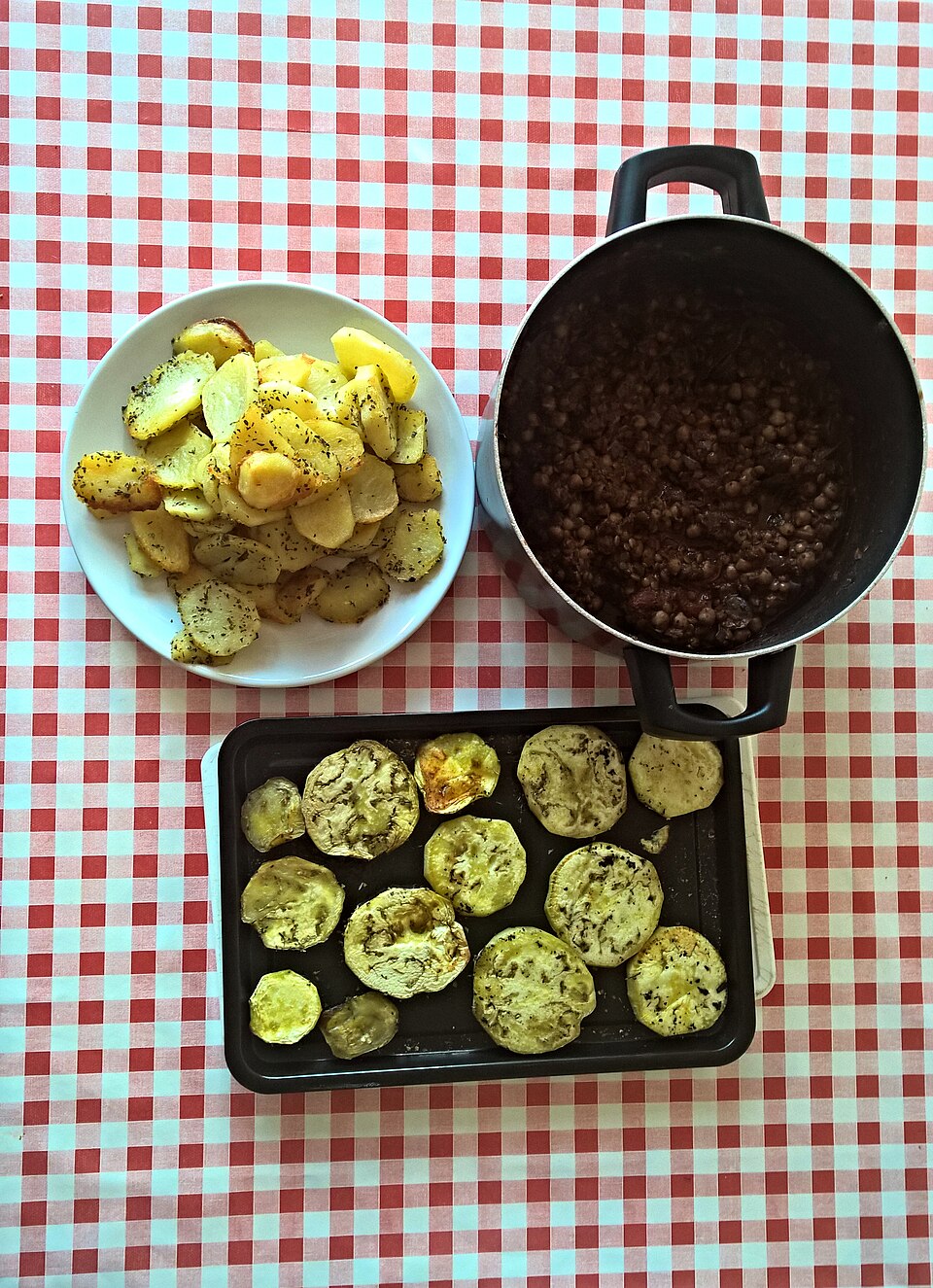 Moussaka végétarienne aux lentilles