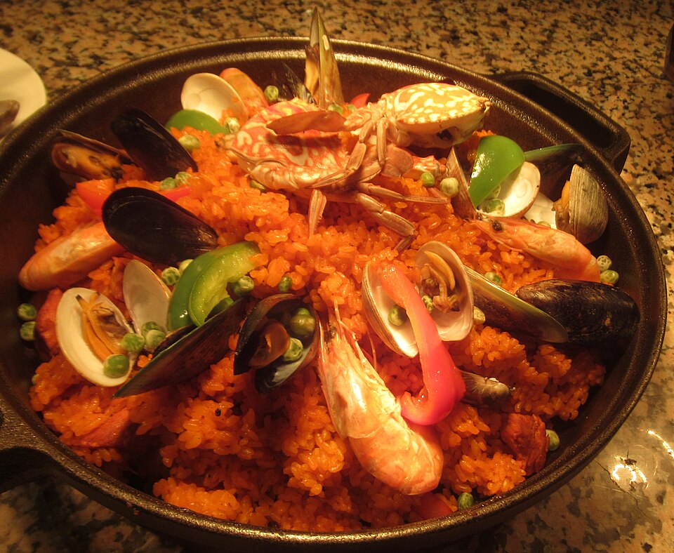 Paella de fruits de mer