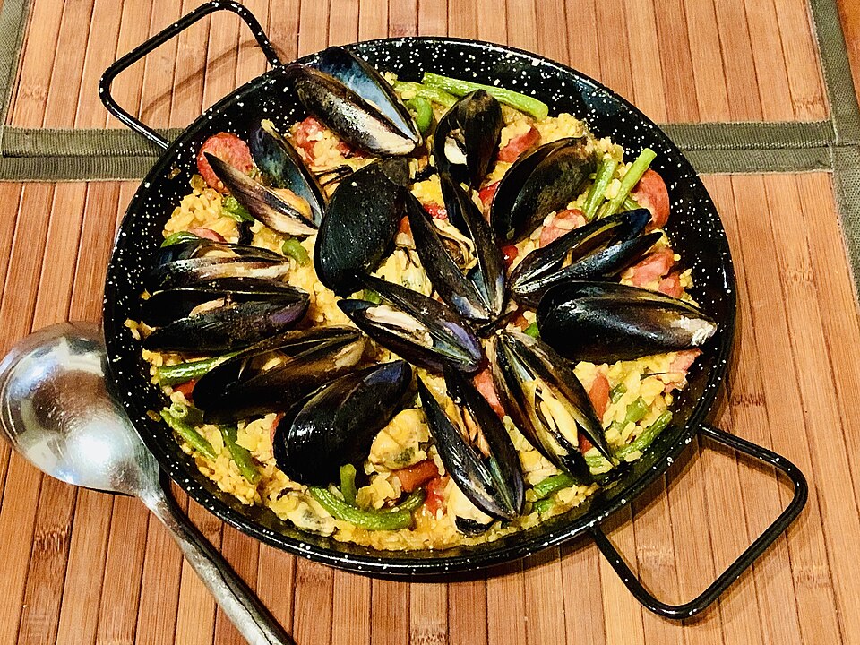 Paella de fruits de mer