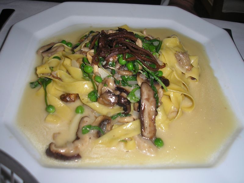 Pâtes à la crème de champignons