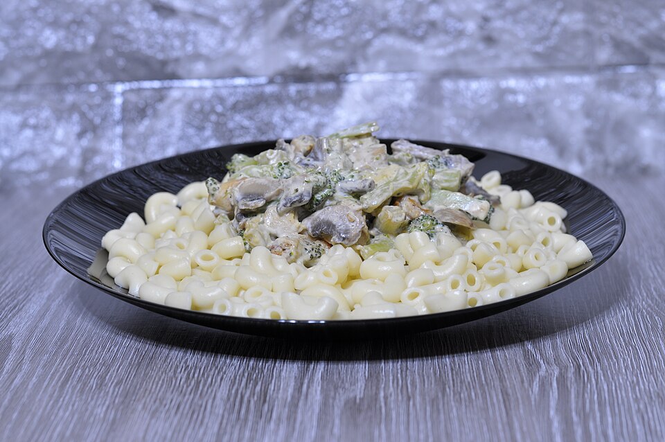 Pâtes à la crème de champignons