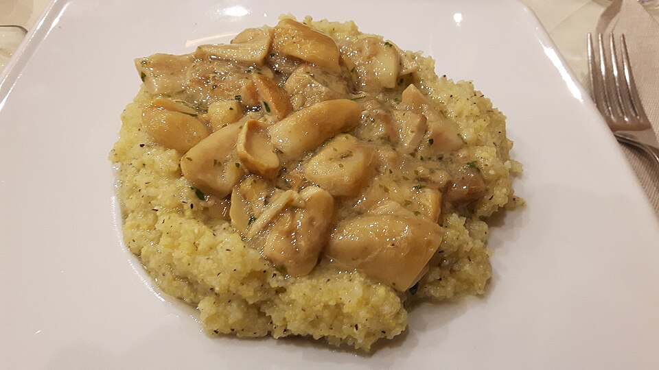 Poêlée de champignons et polenta crémeuse