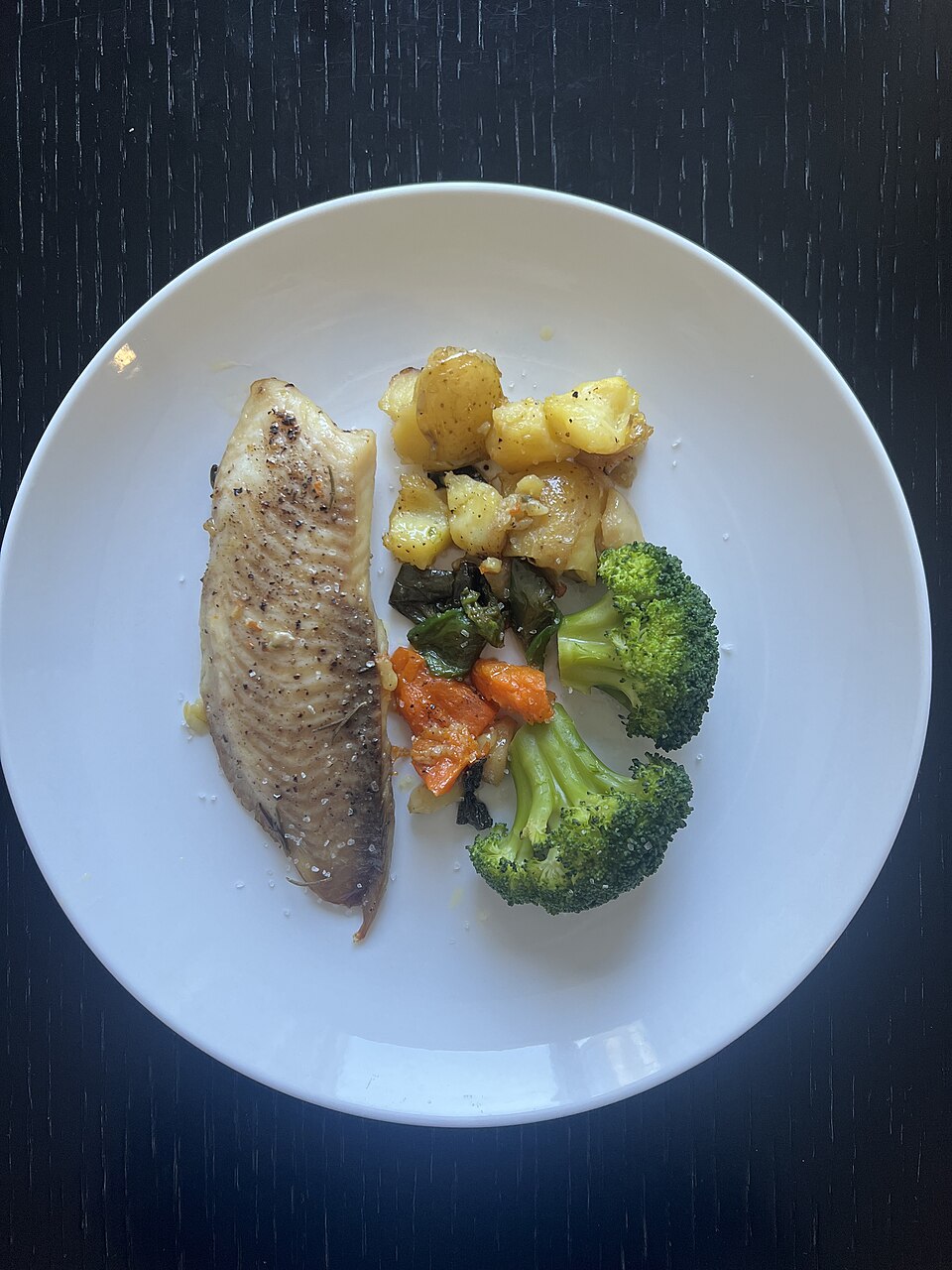 Poisson blanc et légumes vapeur