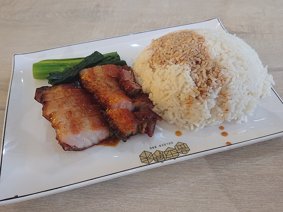 Poitrine de porc grillée au miel et soja