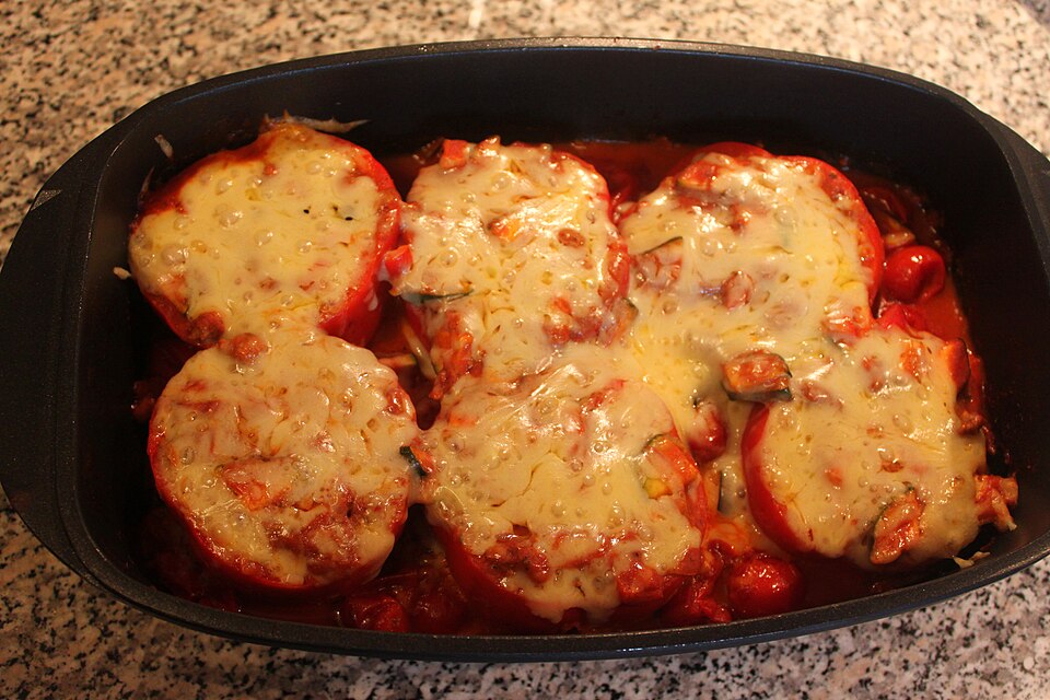 Poivrons farcis à la viande hachée