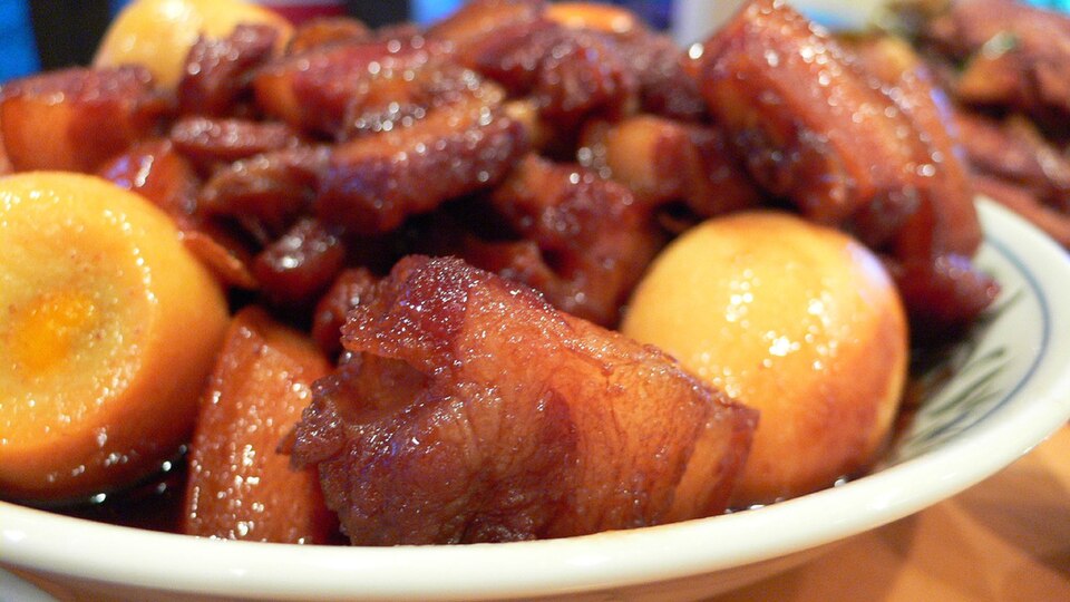 Porc braisé au miel et gingembre
