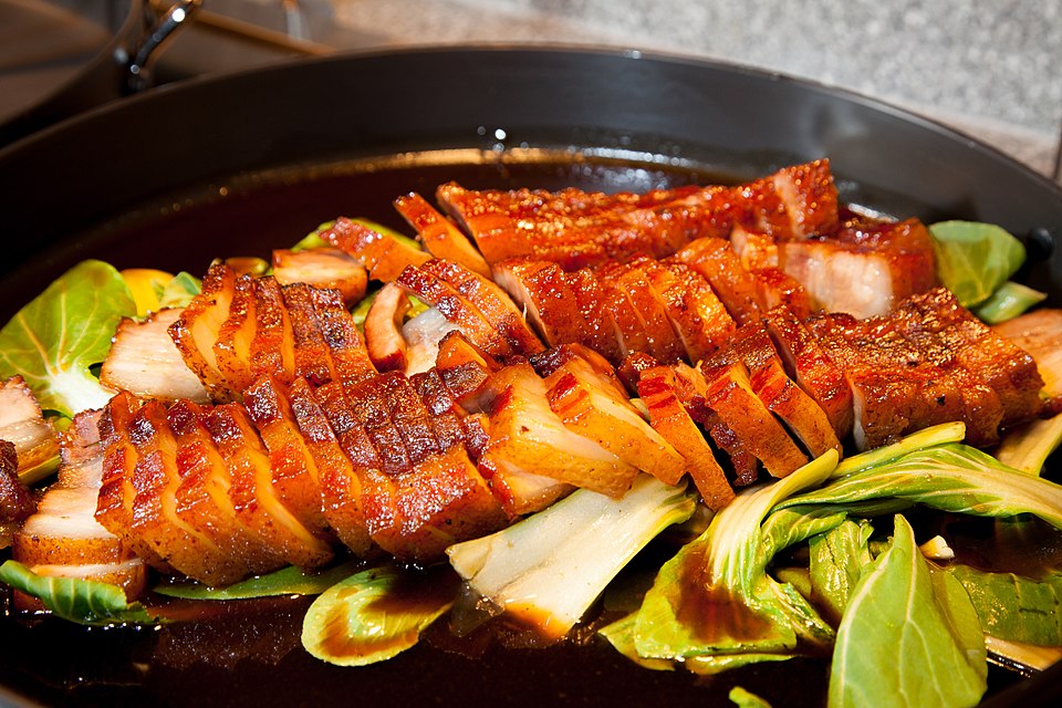 Porc laqué au miel et cinq-épices