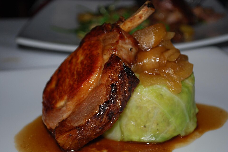 Porc mijoté au cidre et pommes