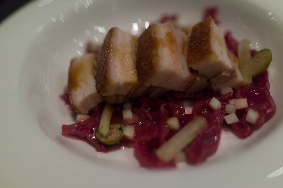 Porc mijoté au cidre et pommes