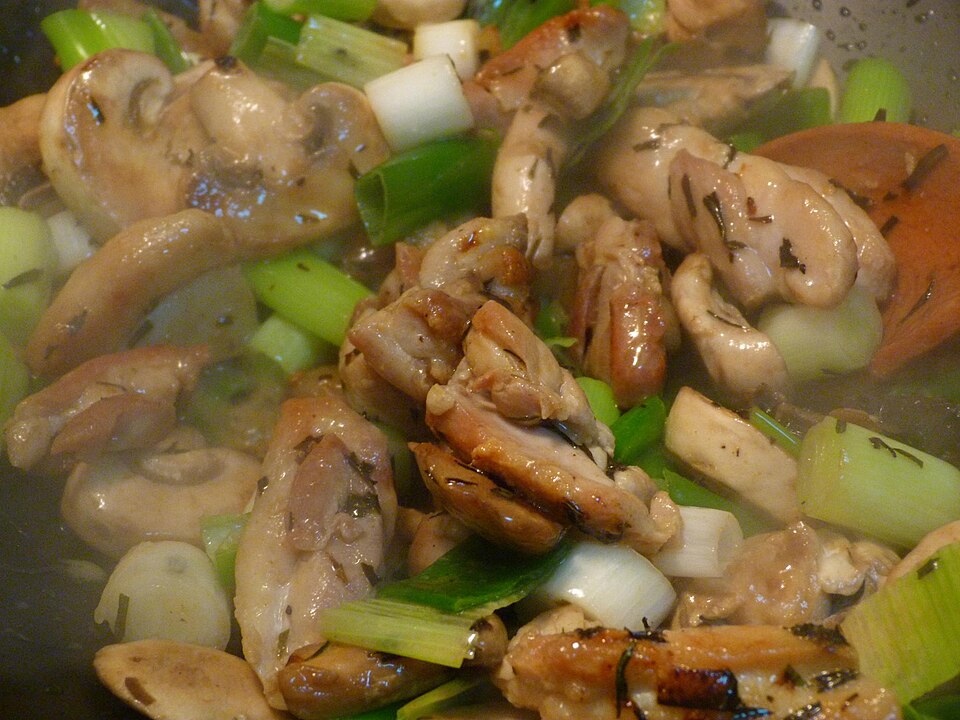Poulet à l'estragon et crème