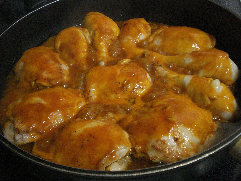 Poulet à la bière et moutarde