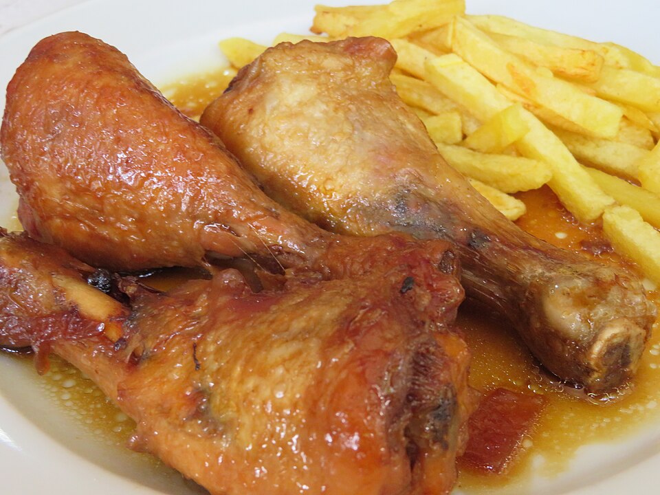 Poulet rôti à la moutarde et au miel