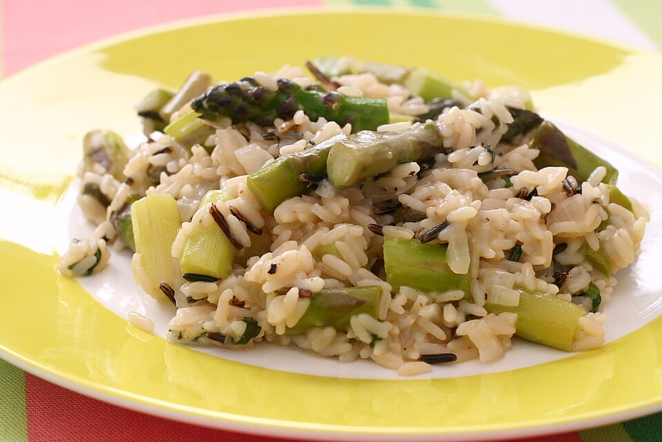 Risotto aux asperges et parmesan