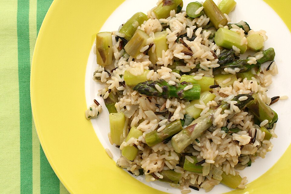 Risotto aux asperges et parmesan