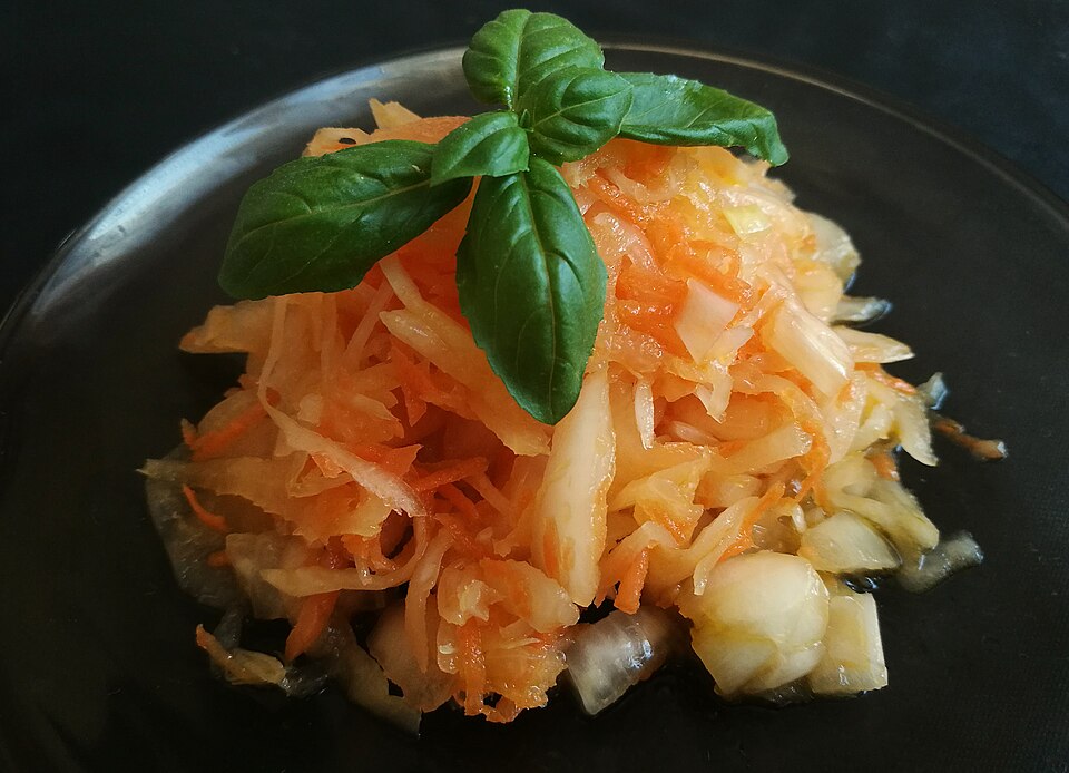 Salade de carottes et raisins de Corinthe