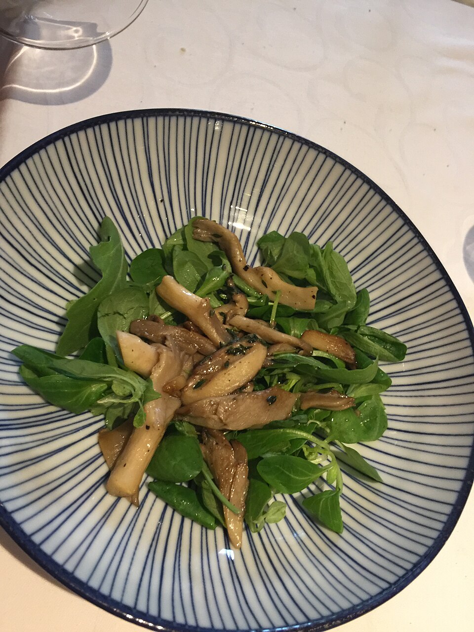 Salade de champignons crus et parmesan