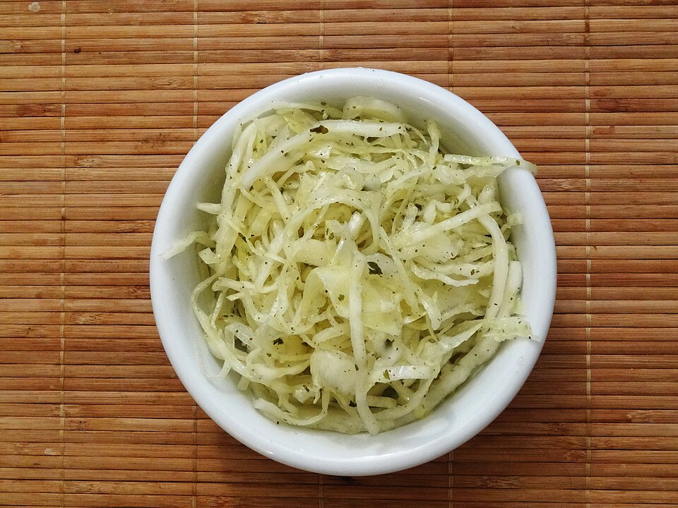 Salade de chou blanc et pomme verte