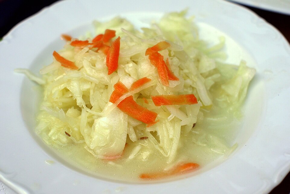 Salade de chou blanc et pomme verte