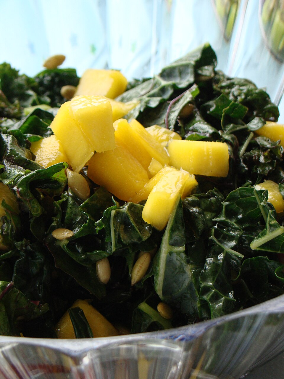 Salade de chou kale croquant