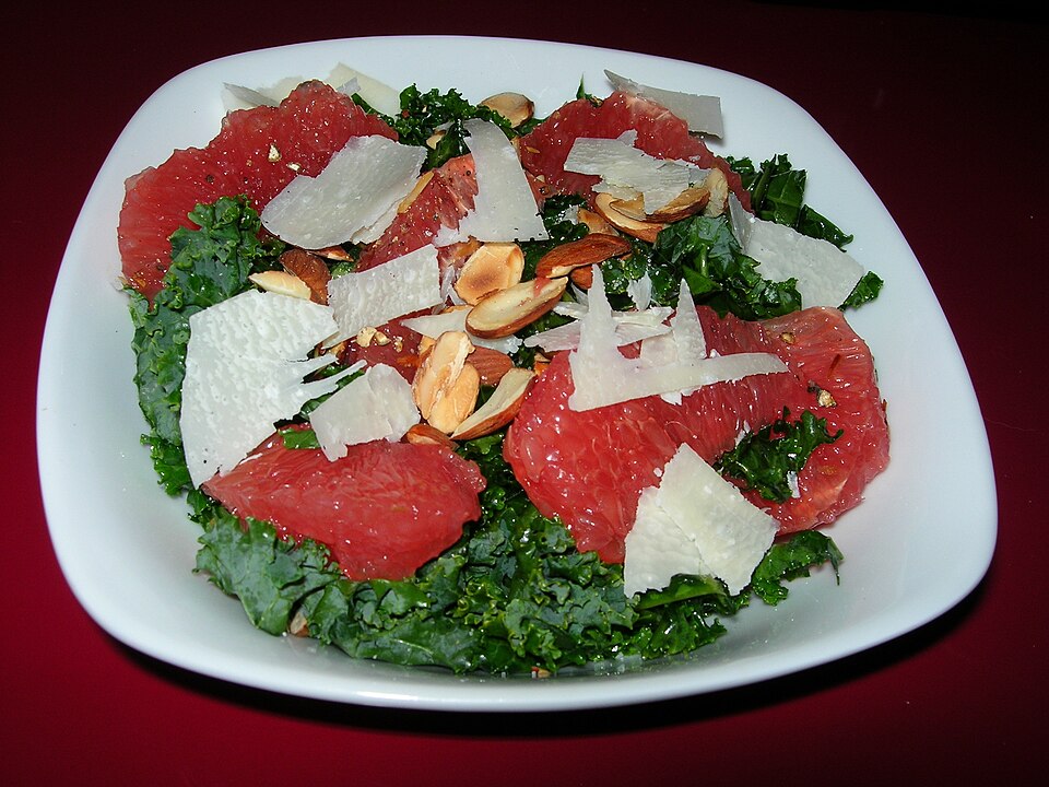 Salade de chou kale croquant