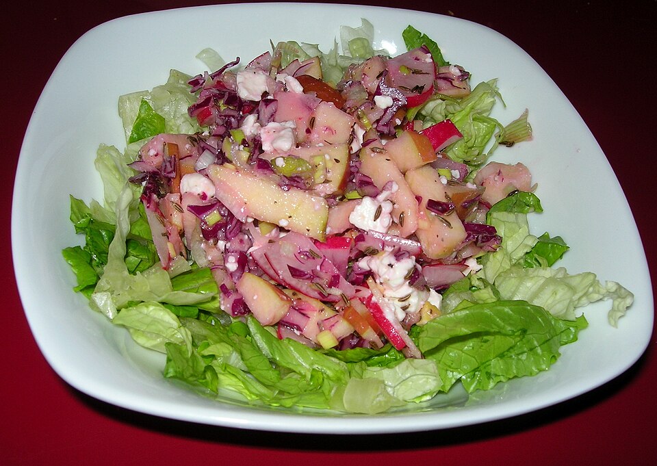 Salade de chou rouge et pomme