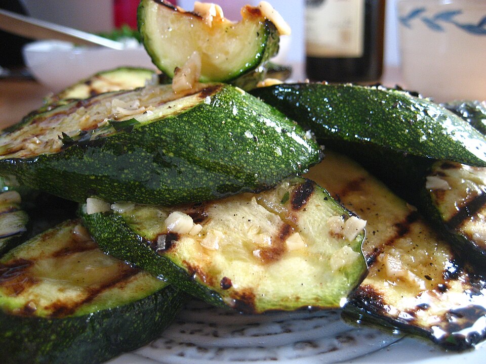 Salade de courgettes grillées et feta